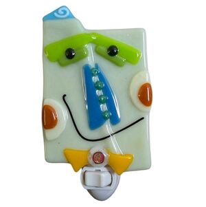 Colorful Abstract Handmade Glass Night Light